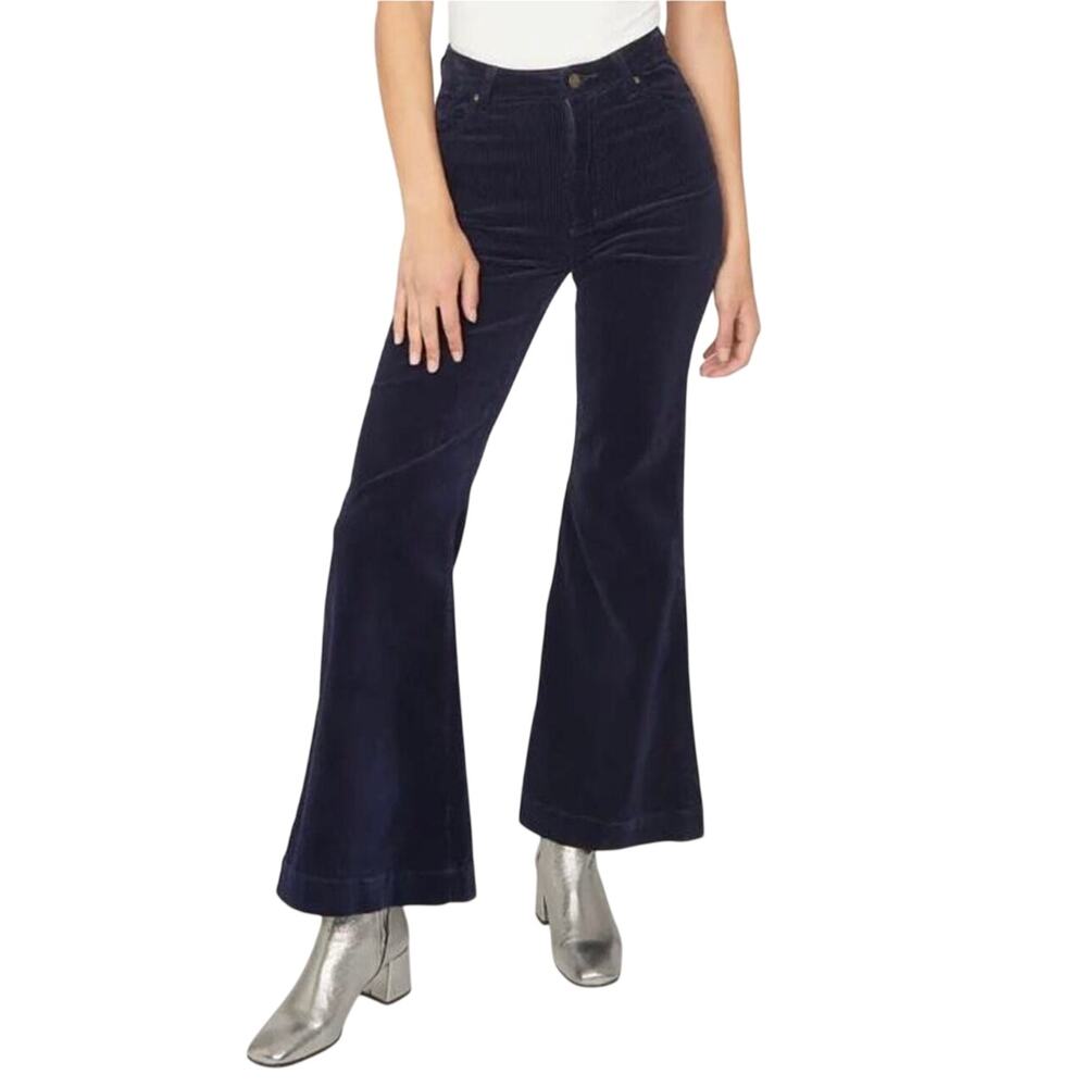 NWT ROLLA’S Women’s East Coast High Rise Flare Blueberry Blue Cord